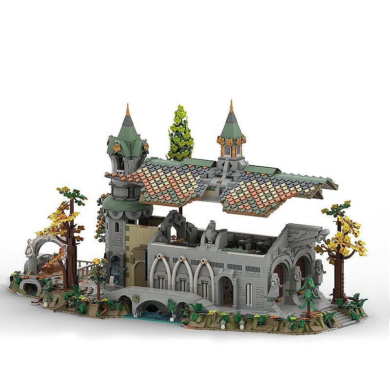 Goat Bricks Rivendell Horse Stables Building Blocks Model