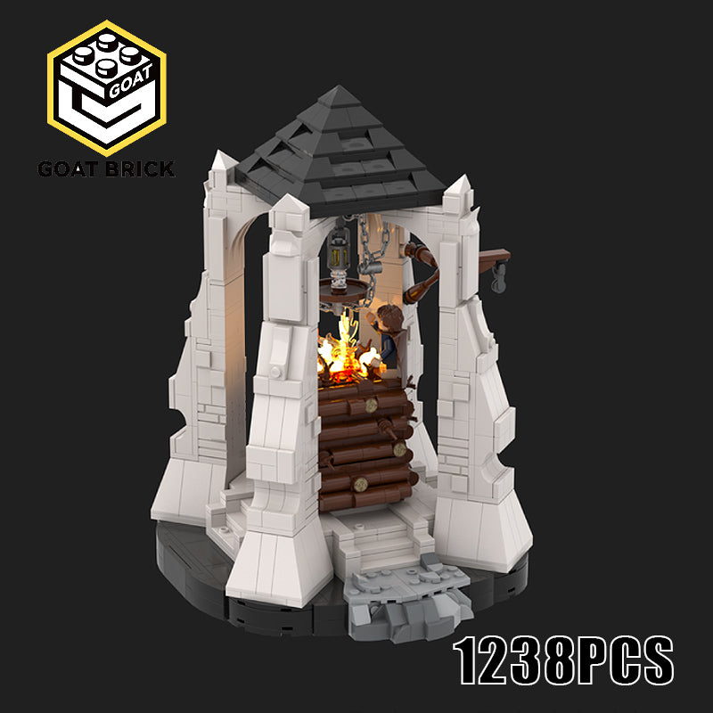 Goat Bricks Beacon of Gondor - Pippin's Courage Building Blocks Model