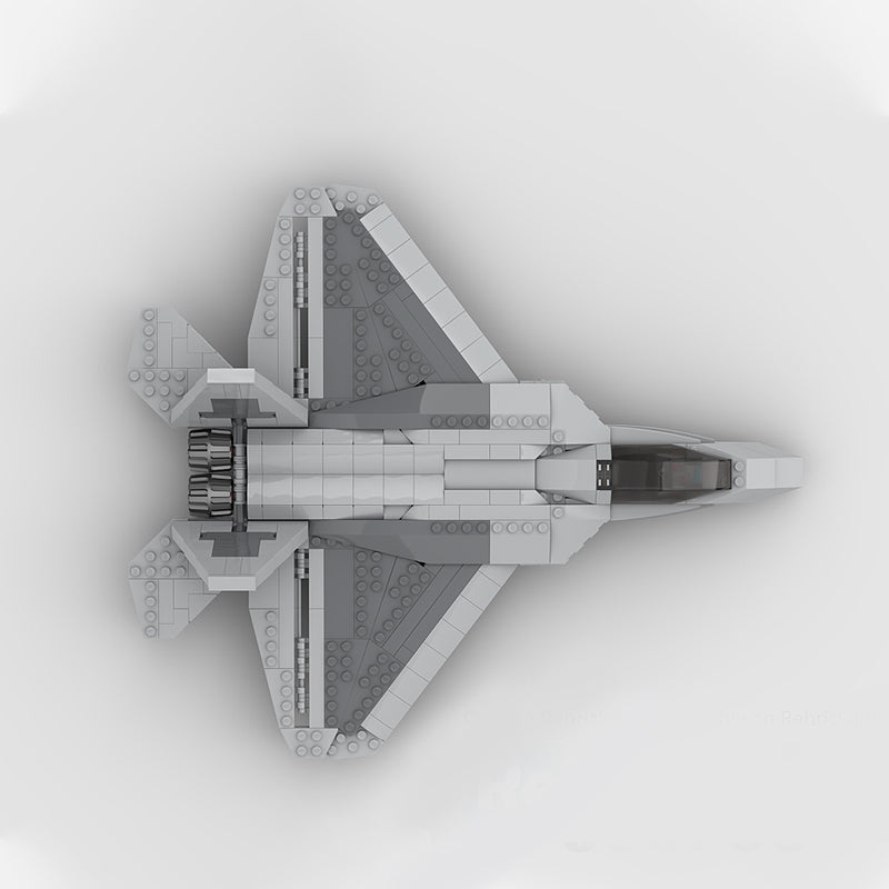 Goat Bricks Lockheed Martin F-22 Raptor Building Blocks Model