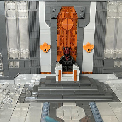 Goat Bricks Star Movie Mandalorian Throne Room Building Blocks Model