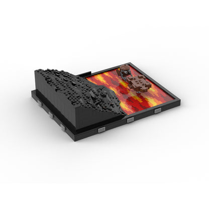 Goat Bricks Star Movie The Duel on Mustafar Building Blocks Model