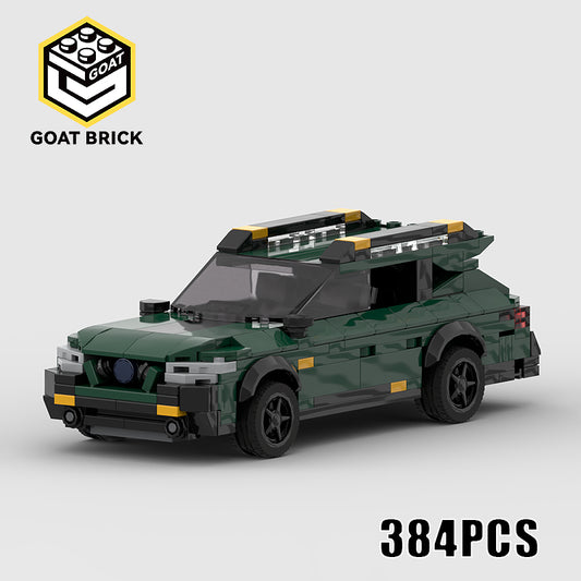 Goat Bricks Subaru Outback Wilderness (Olive Green) Building Blocks Model