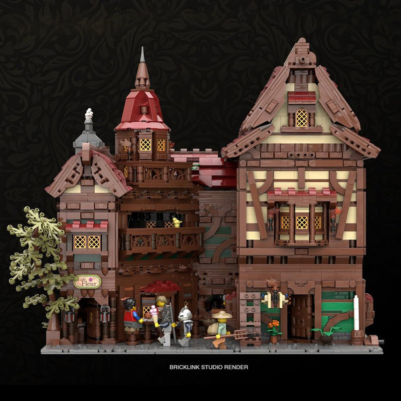 Goat Bricks MEDIEVAL MODULAR SERIES 1 - THE ARTISAN'S HAVEN Building Blocks Model