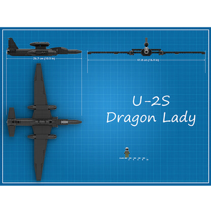 Goat Bricks U-2S Dragon Lady (1/72 scale) Building Blocks Model