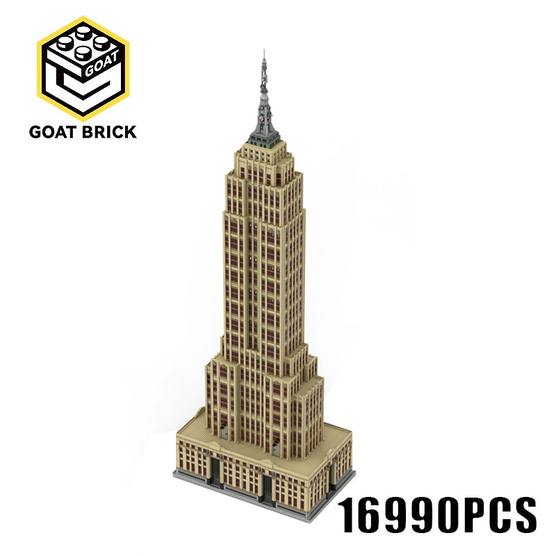 Goat Bricks Modular - Empire Brick Building (EMPTY)Building Blocks Model