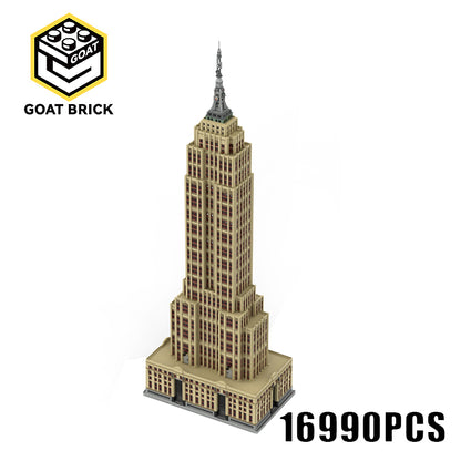 Goat Bricks Modular - Empire Brick Building (EMPTY)Building Blocks Model