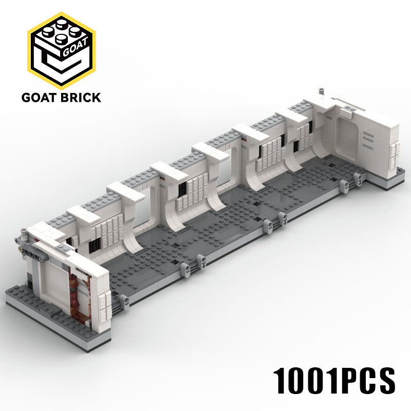 Goat Bricks Star Movie Tantive IV Hallway Expansion Building Blocks Model