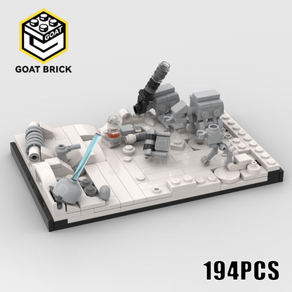 Goat Bricks Star Movie Battle of Hoth Building Blocks Model