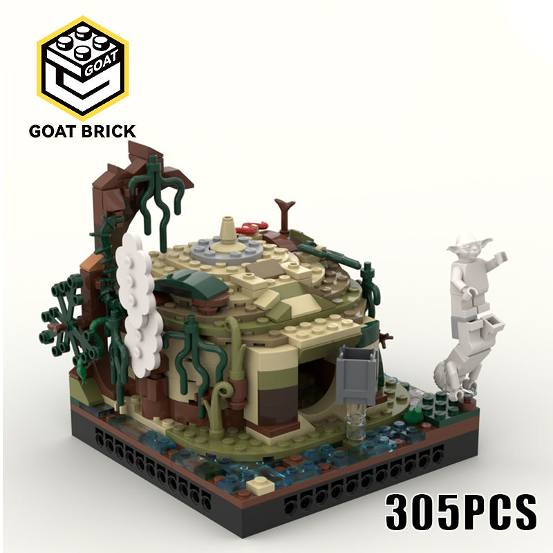 Goat Bricks Star Movie Yoda’s Hut MOD Building Blocks Model