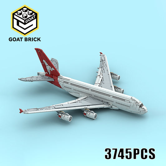 Goat Bricks Qantas Airbus A380 Building Blocks Model