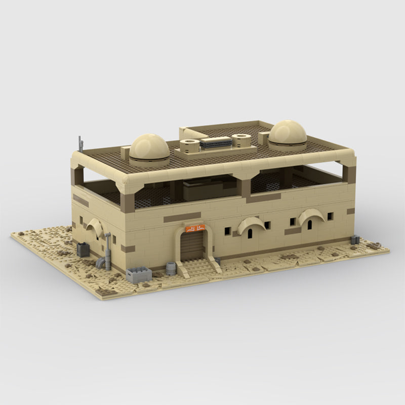 Goat Bricks Star Movie Tatooine Two Story House Building Blocks Model