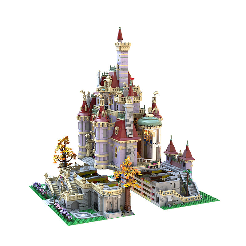 Goat Bricks Beauty and Beast Castle Complete Base Ground Building Blocks Model