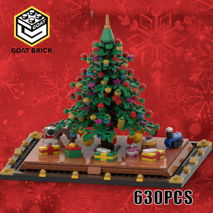 Goat Bricks Christmas Tree Building Blocks Model