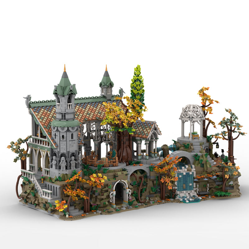 Goat Bricks 10316 Base for Rivendell with an Ancestral Hall Building Blocks Model