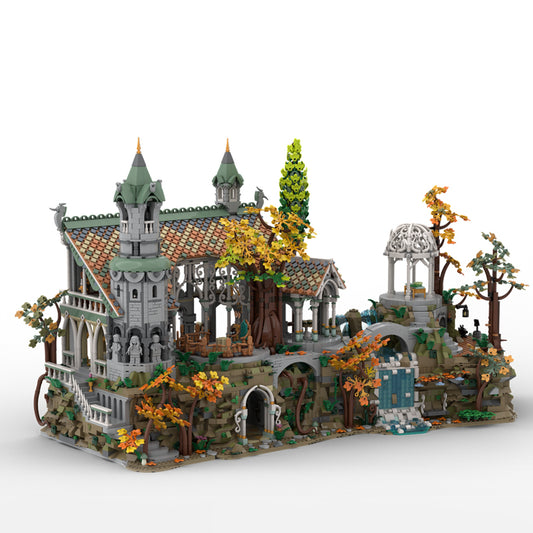 Goat Bricks 10316 Base for Rivendell with an Ancestral Hall Building Blocks Model