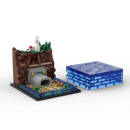 Goat Bricks Daiku Maryu Gaiking - Omezaki Lighthouse Building Blocks Model