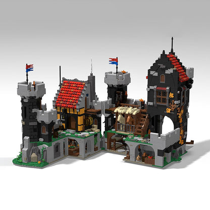Goat Bricks MOC - 6086 Black Knight's Castle Remake Building Blocks Model