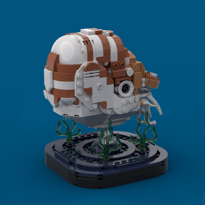 Goat Bricks Chambered Nautilus Building Blocks Model