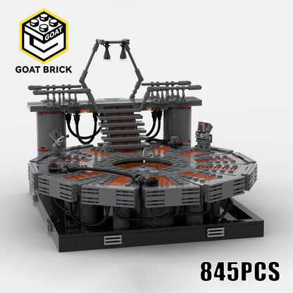 Goat Bricks Star Movie Carbon-freezing chamber Diorama Building Blocks Model