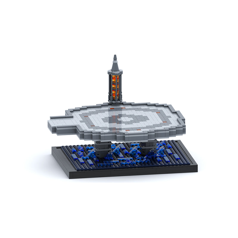 Goat Bricks Star Movie Touchdown on Kamino Building Blocks Model