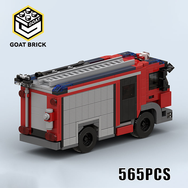 Goat Bricks Purmerend Fire Engine Building Blocks Model