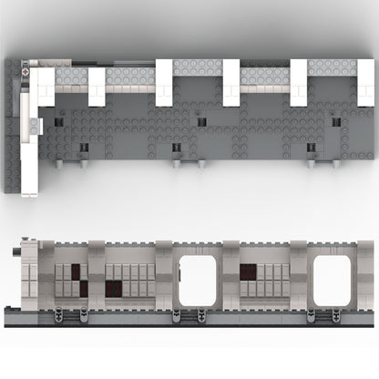 Goat Bricks Star Movie Tantive IV Hallway Expansion Building Blocks Model