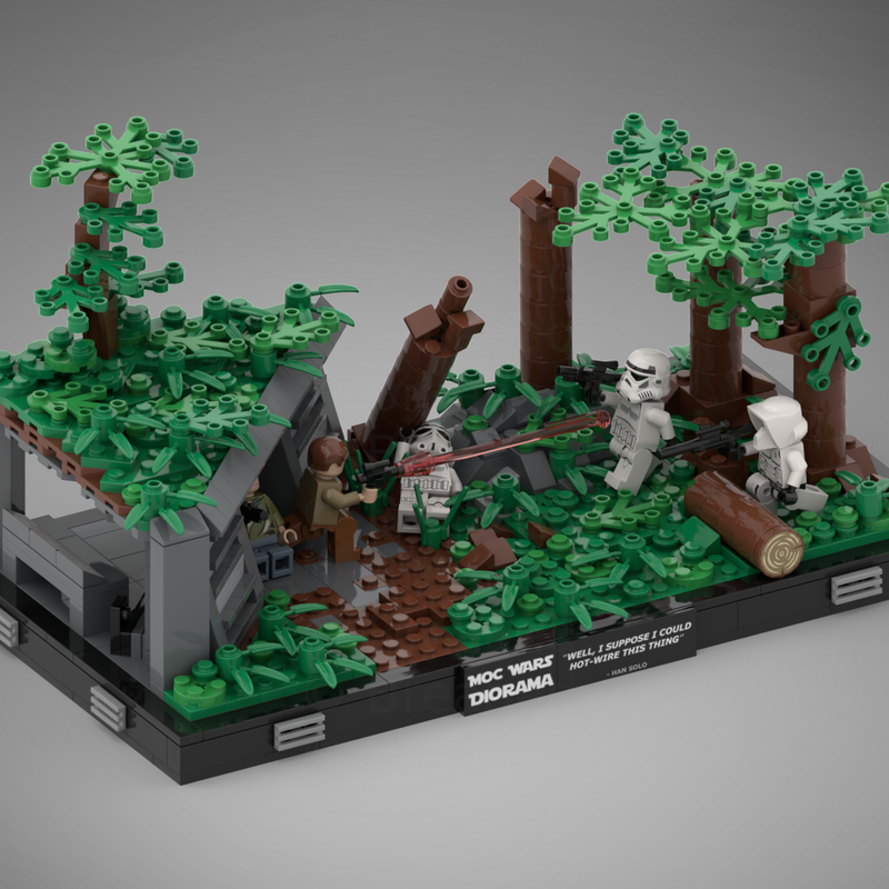 Goat Bricks Star Movie Endor Bunker Building Blocks Model
