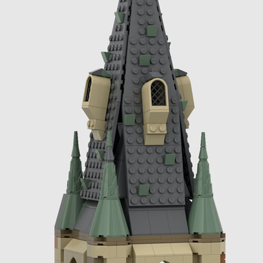 Goat Bricks Magical Movie Bell Tower Building Blocks Model