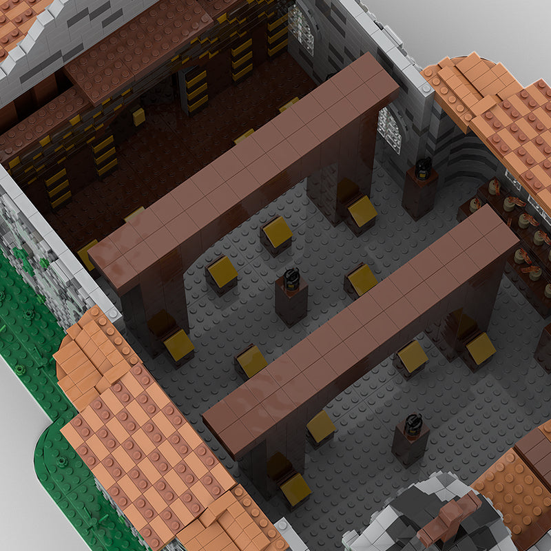 Goat Bricks Medieval Church Building Blocks Model