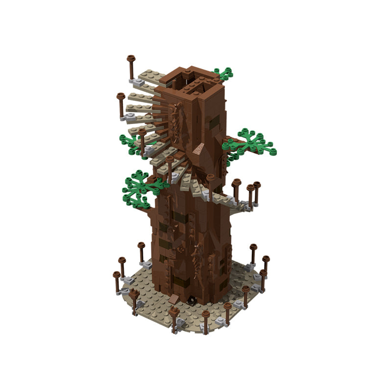 Goat Bricks Star Movie Endor Ewok Tree Building Blocks Model