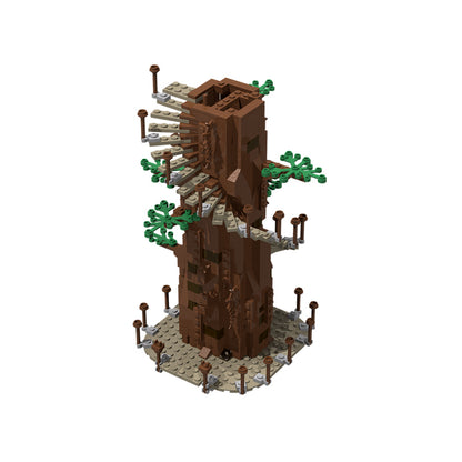 Goat Bricks Star Movie Endor Ewok Tree Building Blocks Model