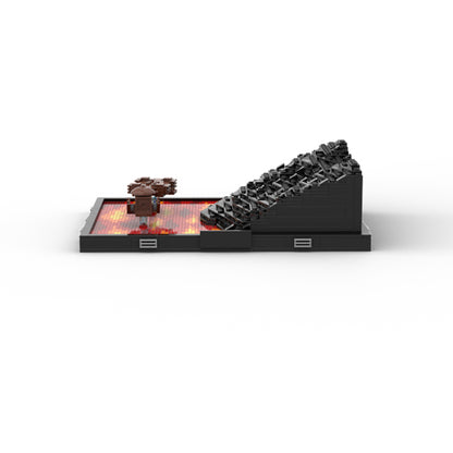Goat Bricks Star Movie The Duel on Mustafar Building Blocks Model