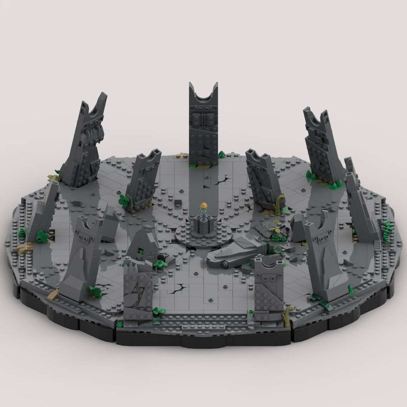 Goat Bricks Star Movie Seatos Temple Diorama Building Blocks Model