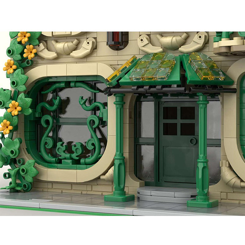 Goat Bricks City Modular #11 - The Verdant Atelier Building Blocks Model