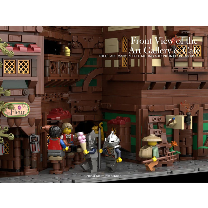 Goat Bricks Oak Corner (Modular) Building Blocks Model
