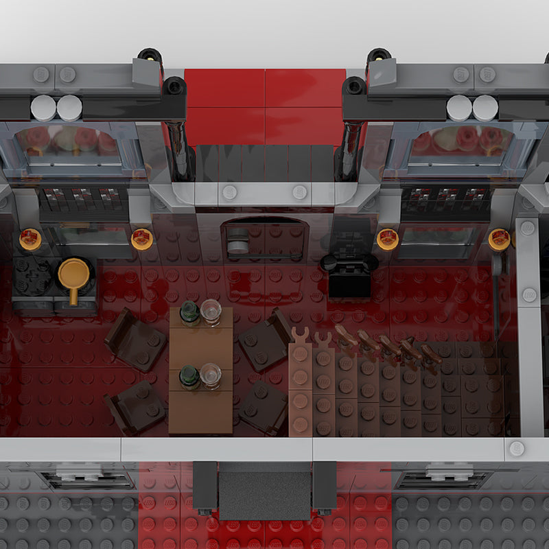 Goat Bricks Morticia's Mansion - Modification of Set 76786 Building Blocks Model