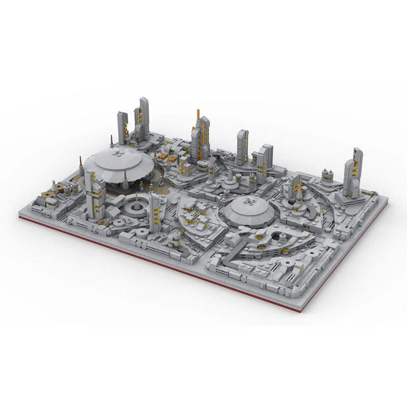 Goat Bricks Star Movie Coruscant Diorama Building Blocks Model