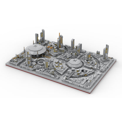 Goat Bricks Star Movie Coruscant Diorama Building Blocks Model