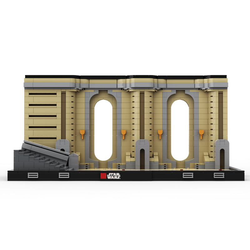 Goat Bricks Star Movie Coruscant Temple Diorama Building Blocks Model