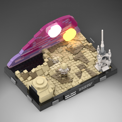 Goat Bricks Star Movie Boarding The Tantive IV Diorama Building Blocks Model