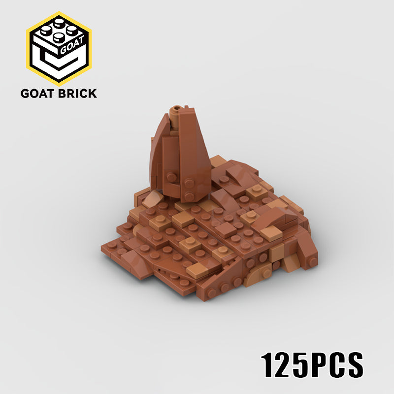Goat Bricks Star Movie Mini Geonosis Landscape Building Blocks Model