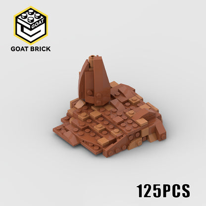 Goat Bricks Star Movie Mini Geonosis Landscape Building Blocks Model