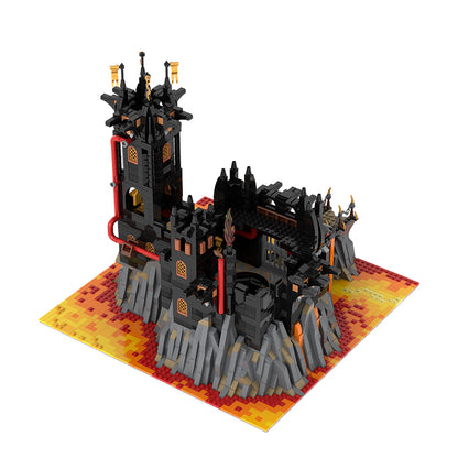 Goat Bricks Black Dragon's Fortress Building Blocks Model