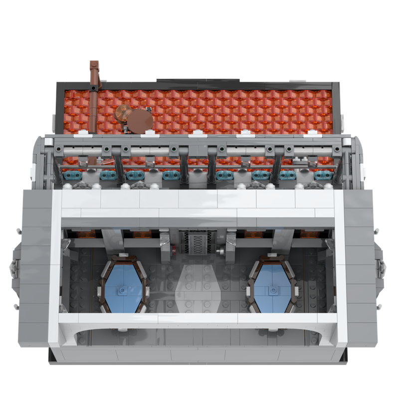 Goat Bricks Star Movie Separatist War Room on Mustafar Building Blocks Model