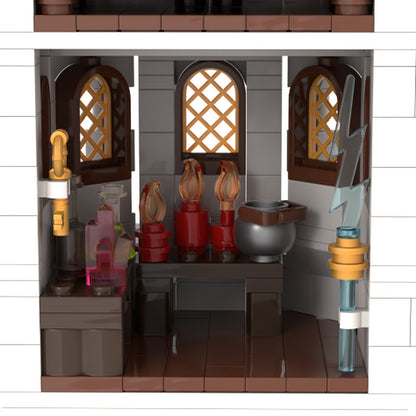 Goat Bricks White Wizard's tower Building Blocks Model