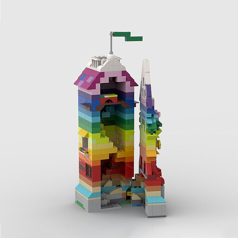 Goat Bricks 10698 Rainbow Tower Building Blocks Model