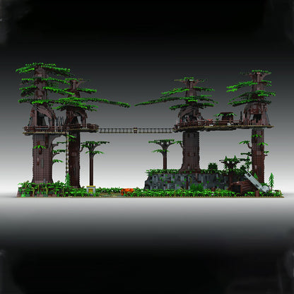 Goat Bricks Star Movie Pyloon Saloon Survivor Diorama Building Blocks Model