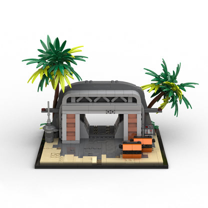 Goat Bricks Star Movie Battle of Scarif' Bunker Building Blocks Model