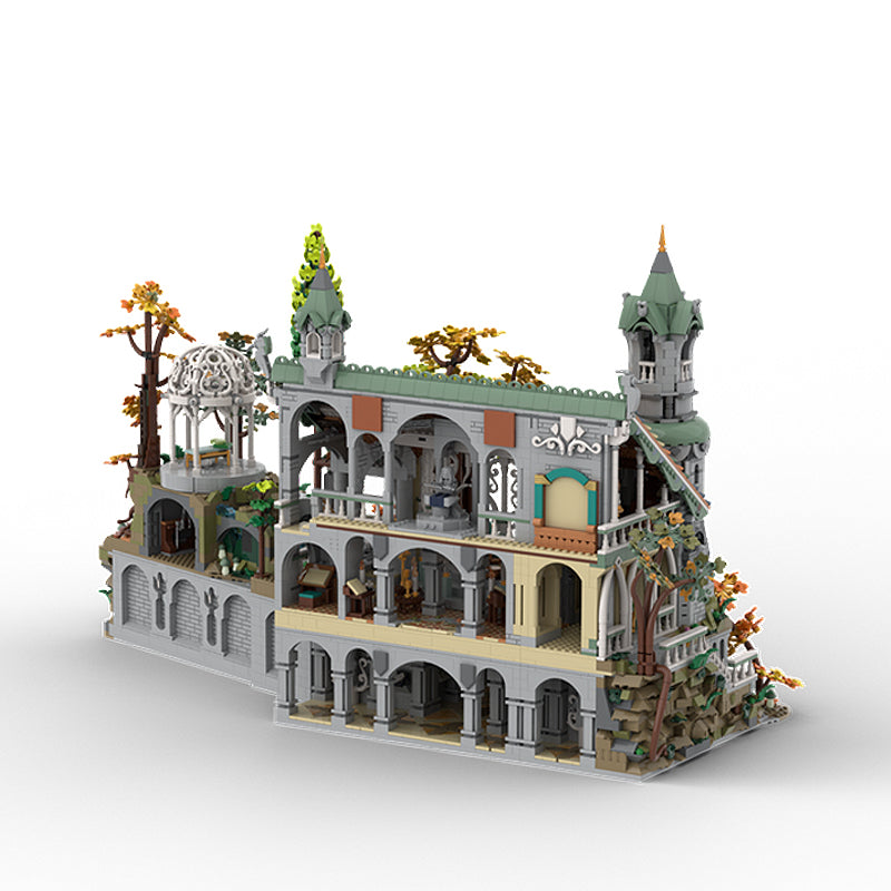 Goat Bricks 10316 Base for Rivendell with an Ancestral Hall Building Blocks Model