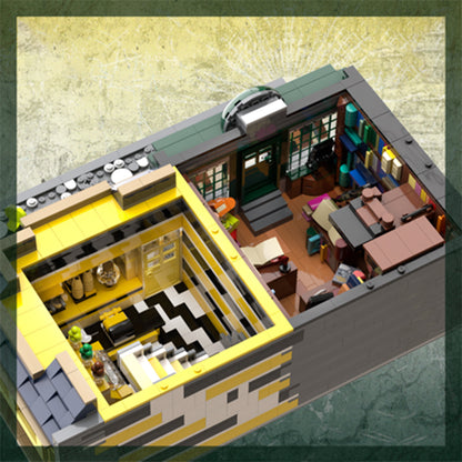 Goat Bricks Magical Movie Diagon Alley: Flourish + Blotts & Florean Fortescue's Ice Cream Parlour Building Blocks Model